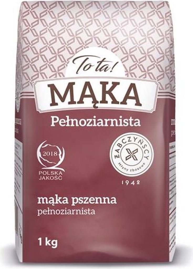 Tota! Mąka Pszenna Pełnoziarnista 1 Kg Zdjęcie produktu 