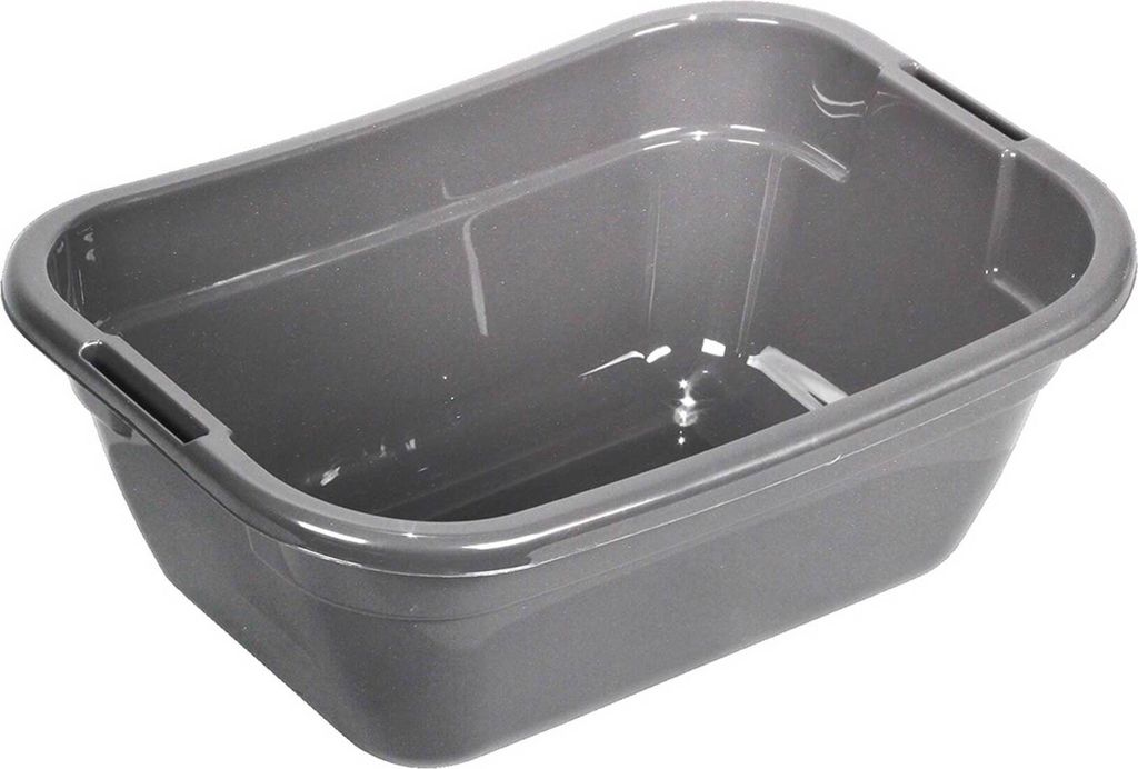 plast team Wäschekorb LAUNDRY BASKET 23 Liter silber