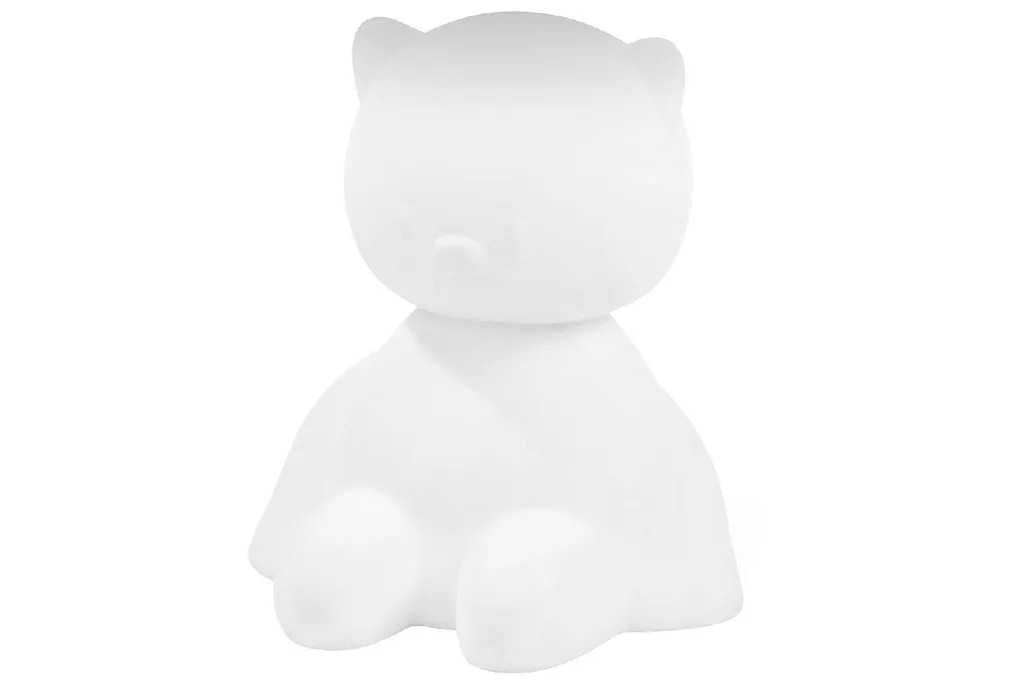 NATTOU Veilleuse Silicone Lapidou Chat avec Détecteur de Pleurs Bébé