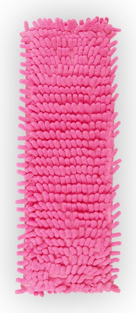 Ersatzbezug ( Pink) für Bodenwischer 40cm - Microfaser Chenille Wischbezug, für alle gängigen Klapphalter - Flachwischer Bezug für alle Bodena...
