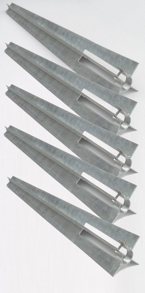 5 x Bodenhülse Einschlaghülse Ø 34 mm Pfostenträger 50 cm Produktbild 