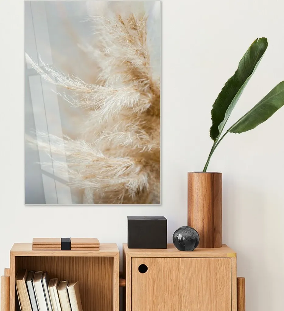 Wallity Huhu354 Quadro Decorativo Vetro Temperato 30x40 Multicolore