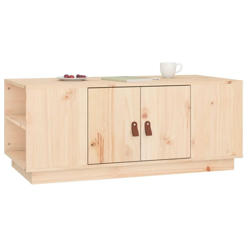 VidaXL Tavolino Da Salotto A Forma Di O – 100x50x45 Cm – Legno Pino Massello E Acciaio - 3