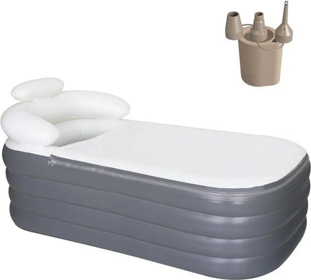 Bain gonflable adulte pour douche solution gain de place maline