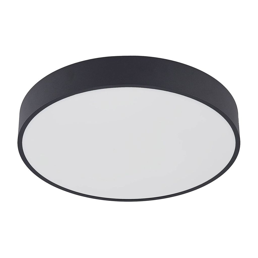 Arcchio LED-Deckenlampe Vanida, schwarz, Ø 40 cm, up/down