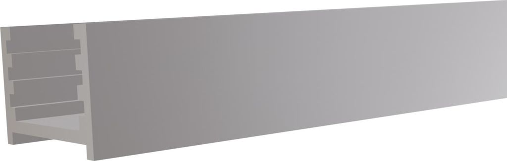 T&J Aluminium-Wandprofil inkl. Abstandshalter Anthrazit