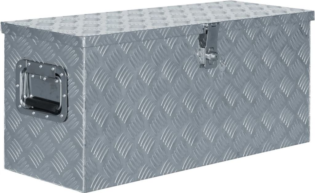 HOMMIE Aluminiumkiste 80×30×35cm Silbern Promotion805792 - Schubladeneinsätze & -organizer