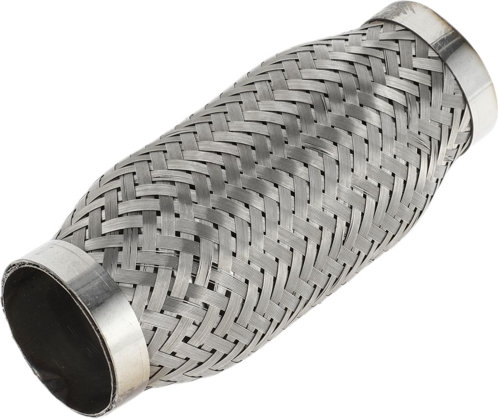 Auto Auspuff Flexrohr 1,96 Zoll Außendurchmesser Flexibles Geflochtenes Auspuffrohr | Universelles Flexibles Rohr Silberfarben 1 Stück