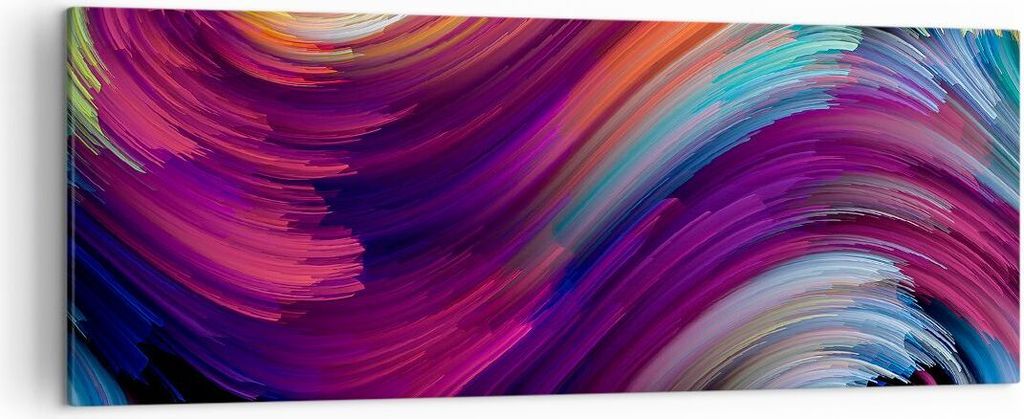 Bild auf Leinwand - Leinwandbild - Abstraktion modern - 140x50cm - Wand Bild - Wanddeko - Leinwanddruck - Bilder - Kunstdruck - Wanddekoration - Le...