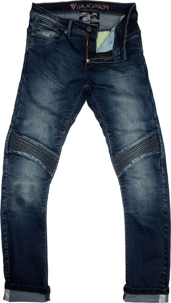 Modeka Sorelle Damen Motorrad Textilhose, blau, 36