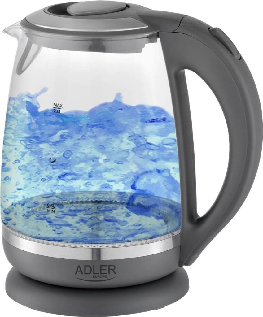 Adler AD1286 Bollitore elettrico in vetro da 2 litri, Immagine del prodotto 