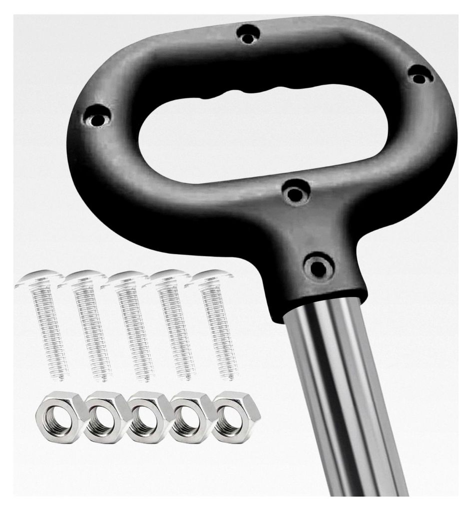 Faltbarer Griff für Trolley, Ersatzteil für Trolley, Schiebegriff für Campingwagen, geeignet für Garten, Outdoor, Einkaufen, Picknick, Park, La...