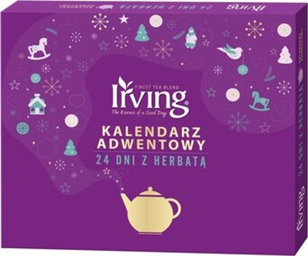 Irving Kalendarz Adwentowy Herbaciany 38,5 G(19X1,5G+5X2G Zdjęcie produktu 