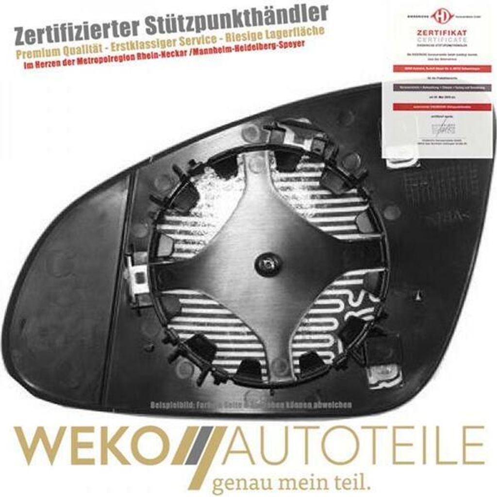 Spiegelglas Außenspiegel links DIEDERICHS 1807227 für OPEL