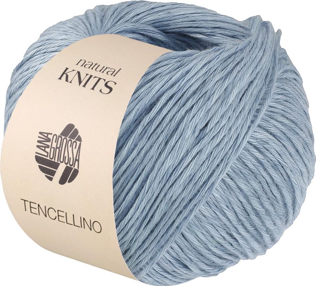 Lana Grossa LyocellLINO 50 g Klassisch verzirntes Garn, mattes Leinen & seidigem Lyocell 125 m Farbe 010 - Hellblau