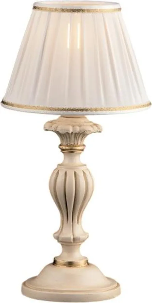 Luminaire d'appoint chic ivoire et or pour éclairer un coin sombre