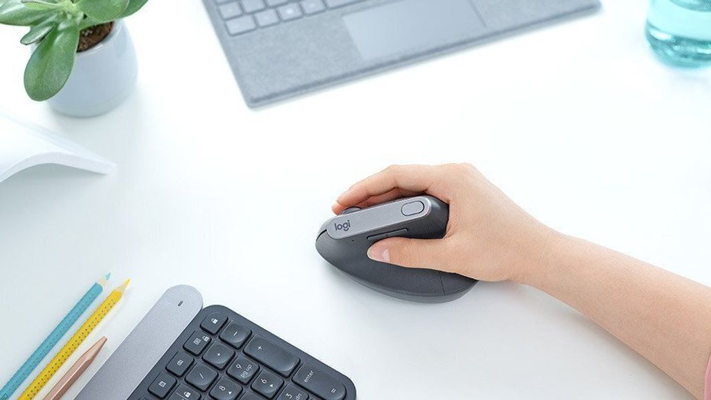Logitech Wireless Mouse MX Vertical ergonomisch black Obrázok produktu 65