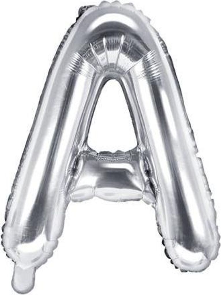 Ballon argenté 35cm lettre A Image du produit 