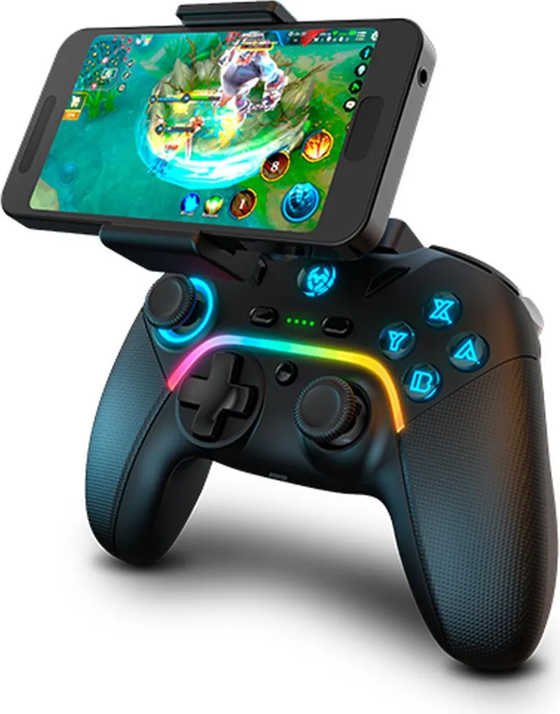 Manette Krom NXKROMKAYROS pour PC et Switch avec gâchettes - Noir
