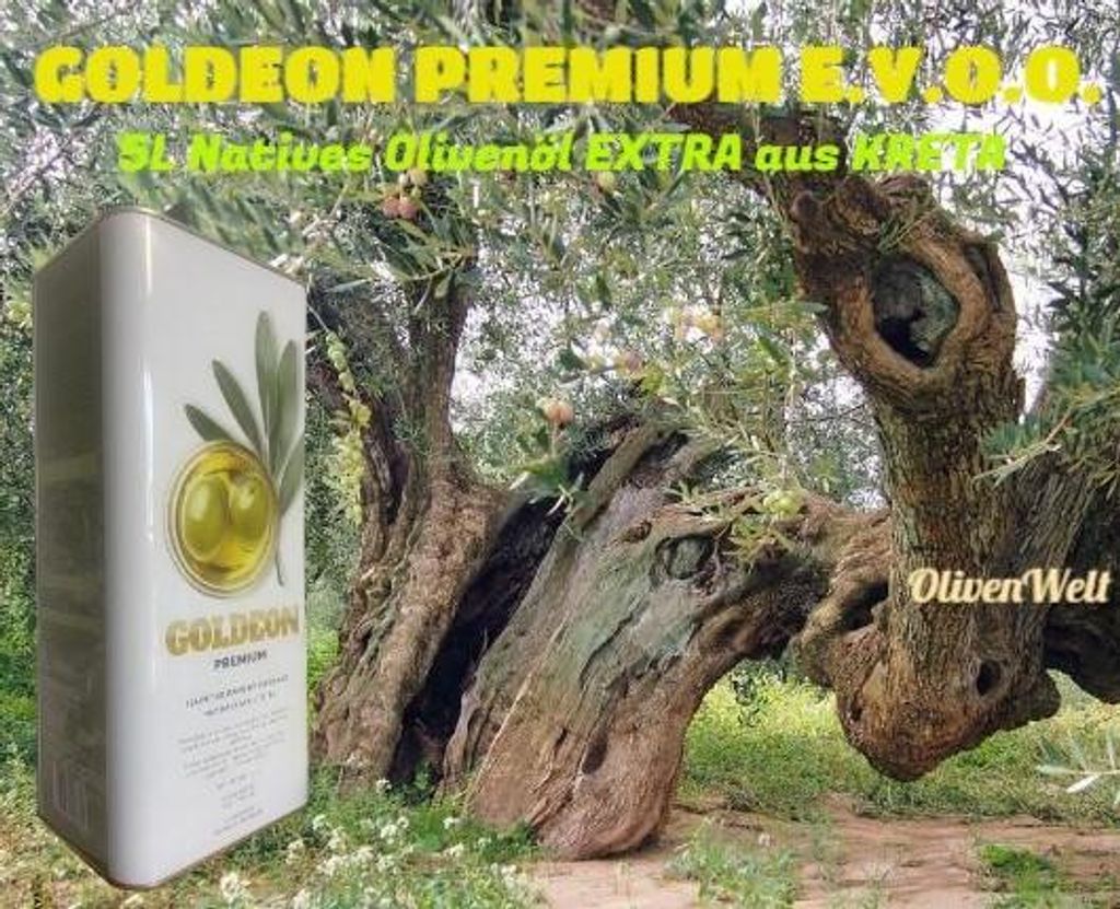 GOLDEON PREMIUM E.V.O.O. 5 Liter Natives Olivenöl EXTRA aus Produktbild 