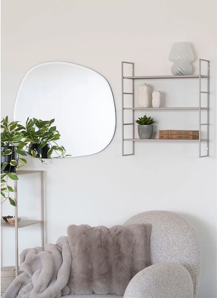 Étagère grise 3 tablettes Beja pour bureau ou cellier - Gain de place - 5
