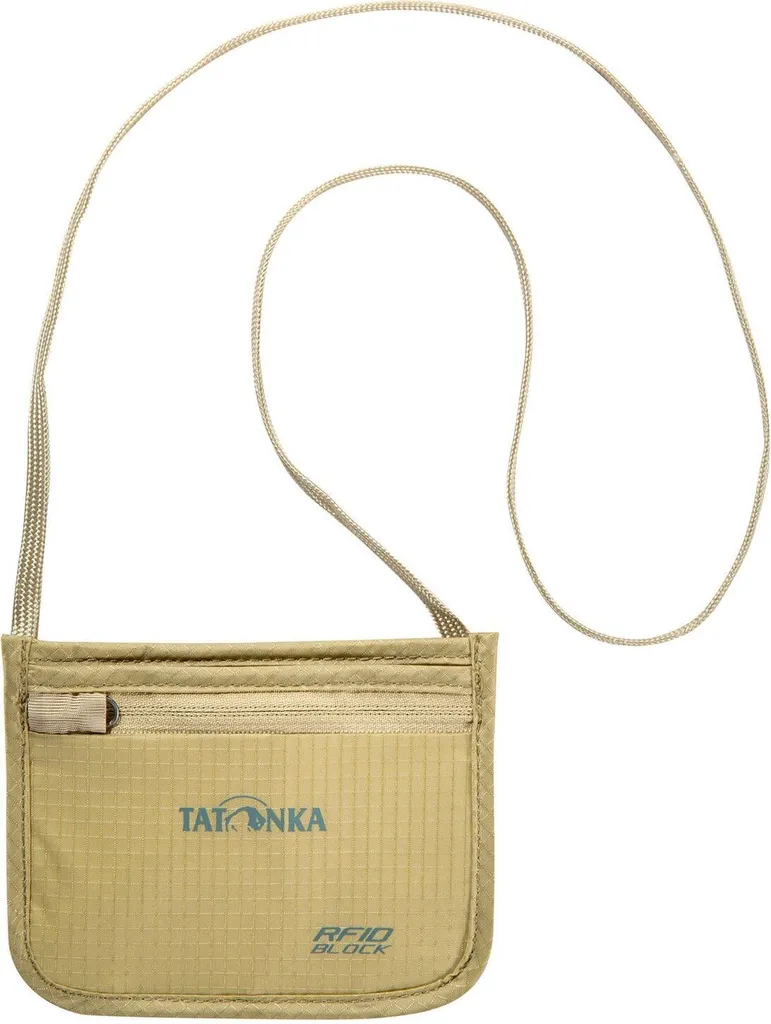 TATONKA Skin ID Pocket RFID B Natural - Borsello da Collo Antifurto Cachi