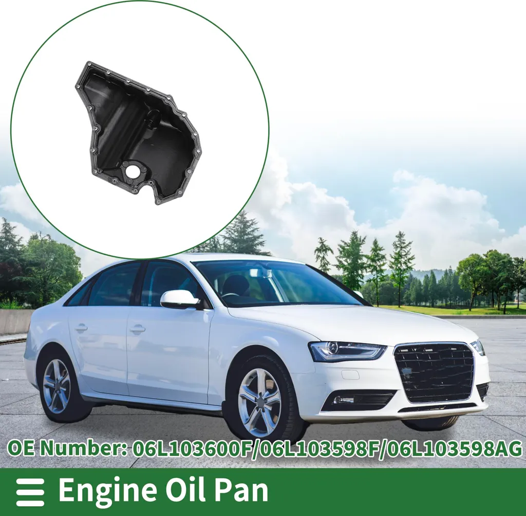 Bouchon de Carter d'Huile Moteur Anti-Fuite pour Audi A4 Plastique Noir