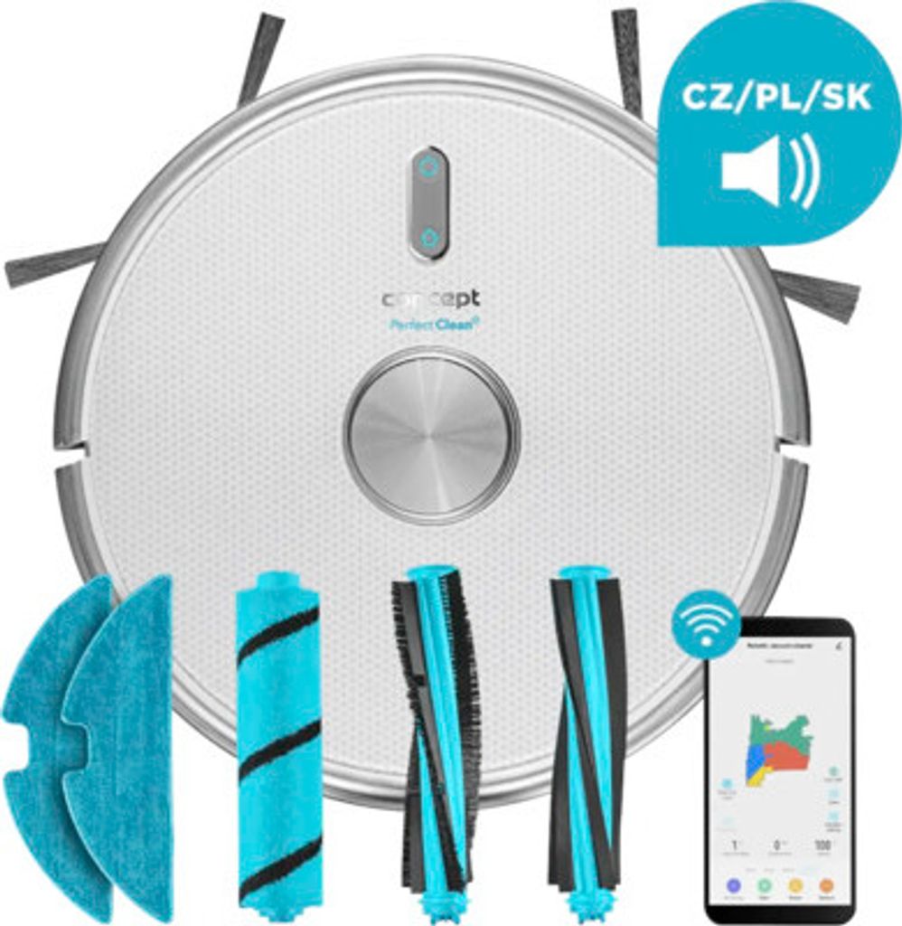 Concept VR3125 Robotic Vacuum Cleaner s mopem 2 in 1 Perfect CLEAN Laser