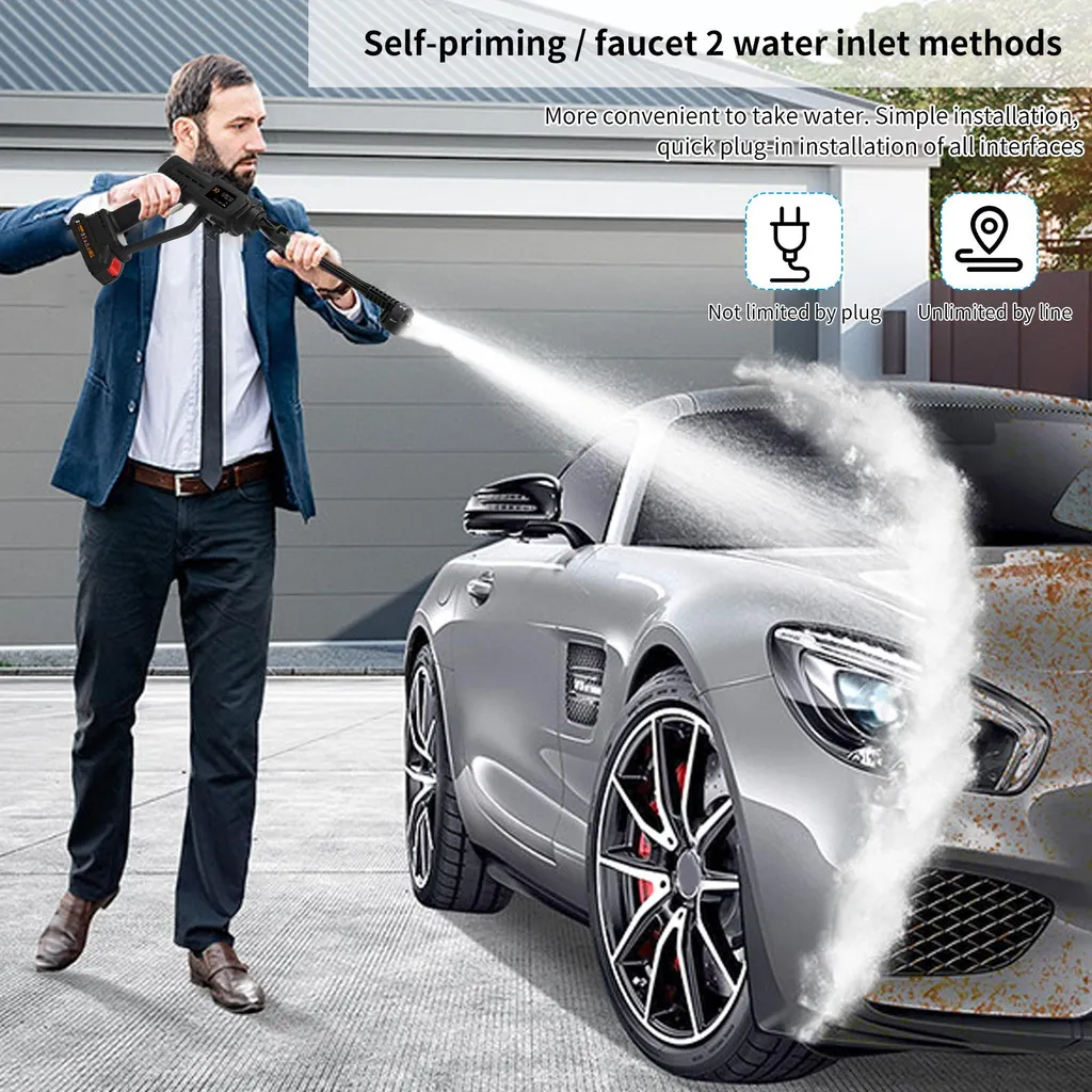 Nettoyeur portable 21V puissant à double batterie et mallette complète