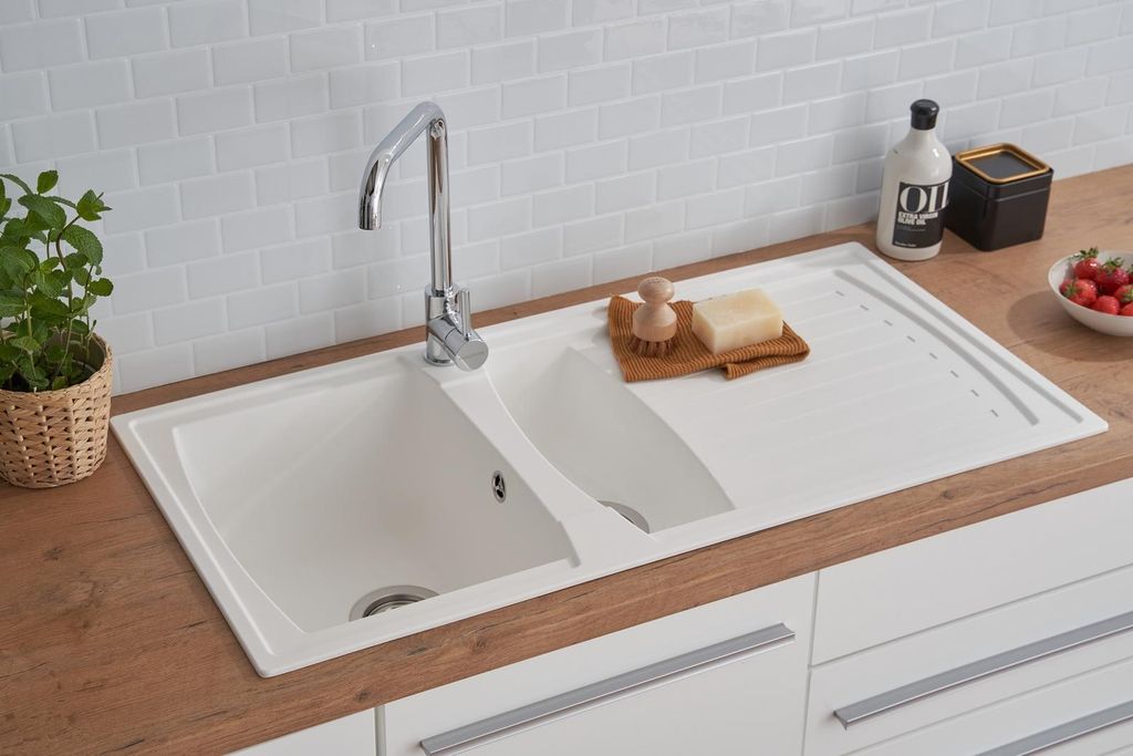 Küchenspüle Einbauspüle Spüle Granit Mineralite 100 x 50 Produktbild 