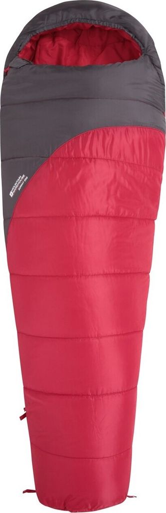 Mountain Warehouse - Mumienschlafsack "Summit 300" Rechter Reißverschluss MW1992 (200 cm) (Dunkelrot)