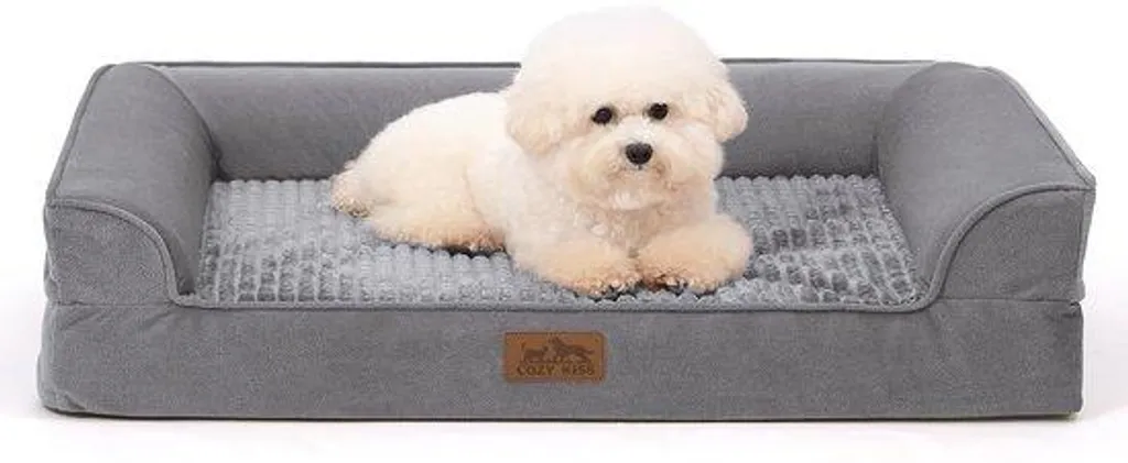 Panier pour petit chien imperméable avec rebords et mousse confort