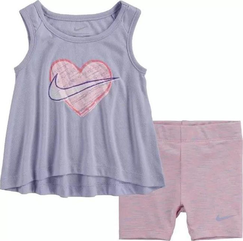 Nike Bici Tank & Space Dye Kinderset Weiß - 104-110 Produktbild 