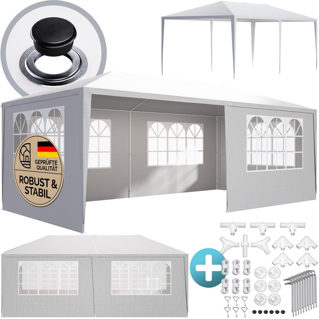 Casaria Gazebo da Giardino 3x6m Protezione UV 18m² Immagine del prodotto 