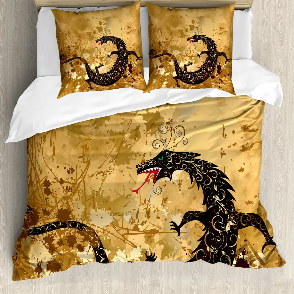 Set Copripiumino Drachen Grunge Floral 200x200 | Stile Boho-Chic
