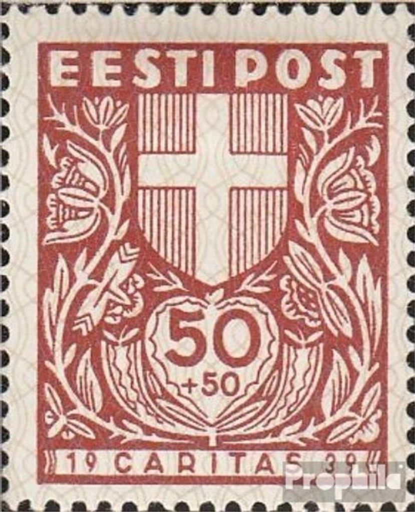 Briefmarken Estland 1939 Mi 145 gestempelt Wappen der Kreise