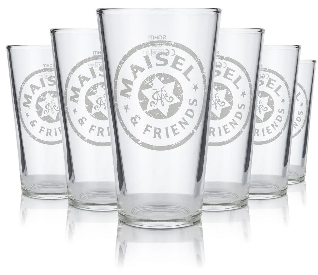 6x Maisels  Glas / Gläser Weissbierglas Willibecher 0,3l "M Produktbild 