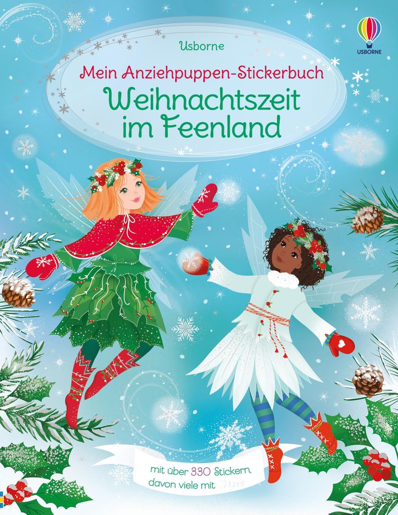 Mein Anziehpuppen-Stickerbuch: Weihnachtszeit im Feenland Produktbild 