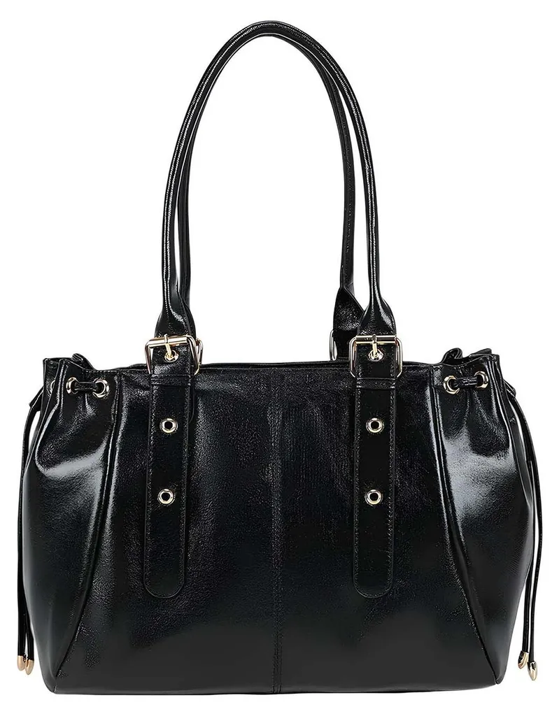 Sac Cabas Noir Gallantry Vernis : Le Sac Spacieux qui Reste Chic
