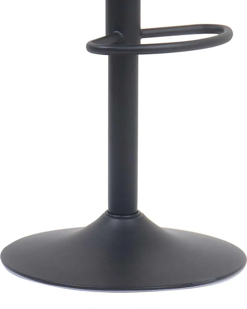 Tabouret de bar en polyuréthane cognac Fenna avec pieds métalliques - 8