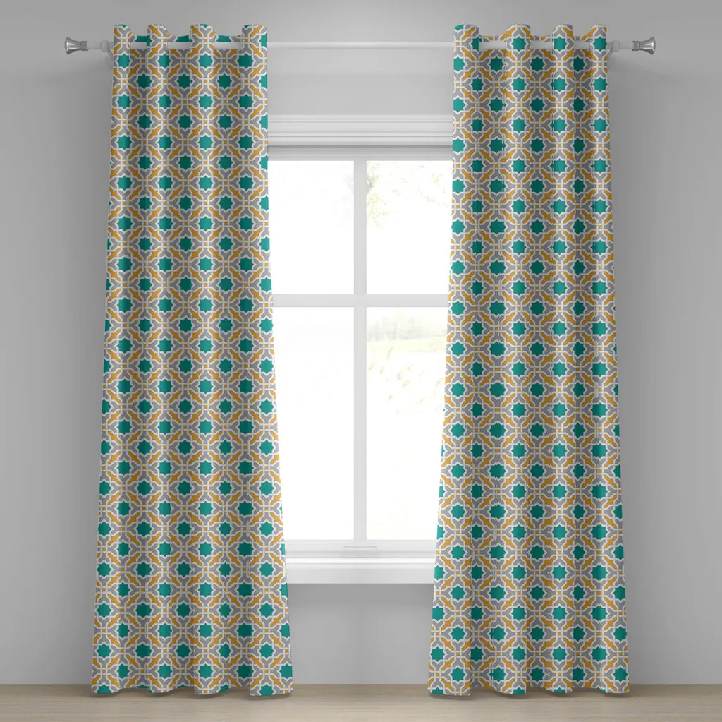 Tenda ABAKUHAUS Satin Verde Acqua 280x225cm Alta Qualità