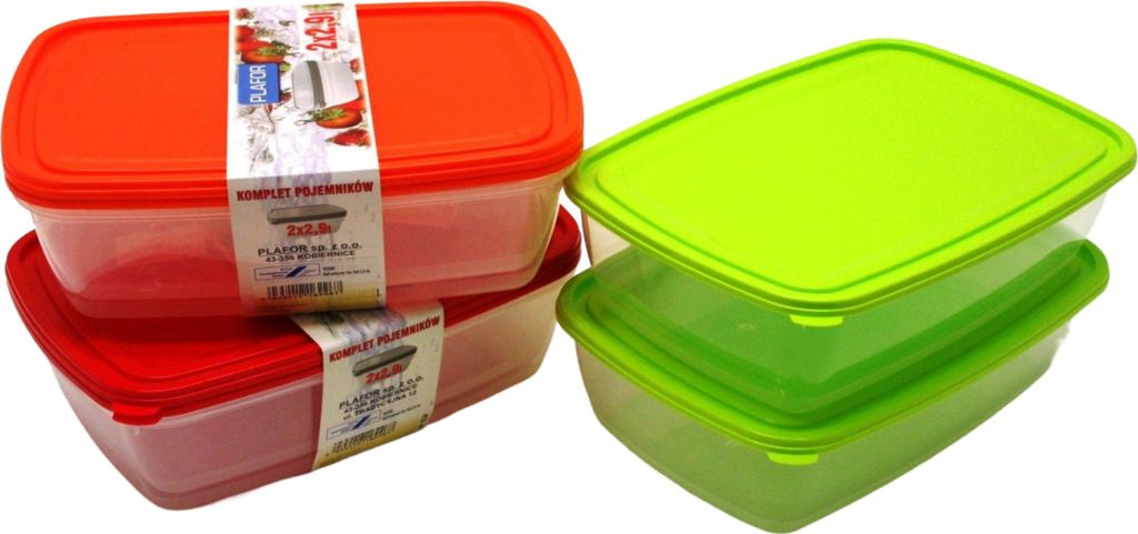 Gefrierdosen 2er Set 2,9 Liter - diverse Farben