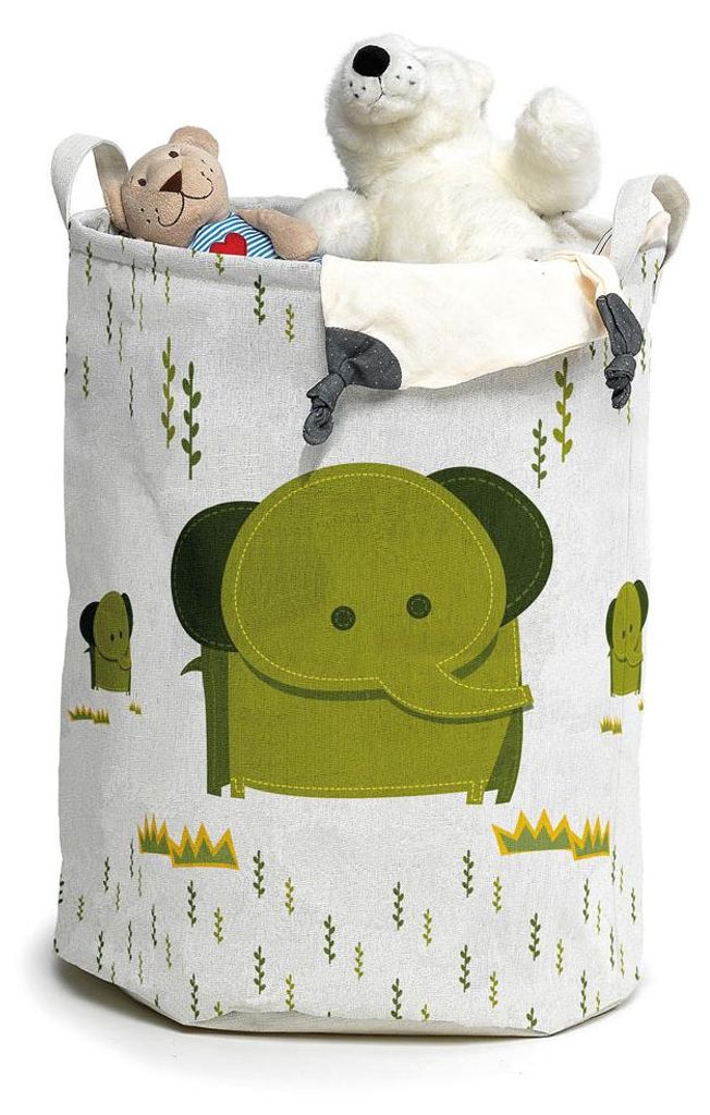 Domopak Textilný kôš na hračky okrúhly ELEPHANT Obrázok produktu 