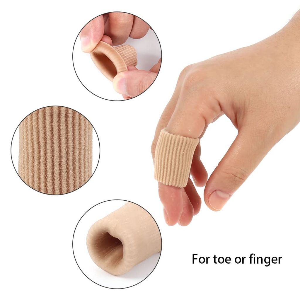 5 Paar Silikon Zehenschutz Schlauchbandage Zehenschone Gel Zehenpolster Satz NEU 