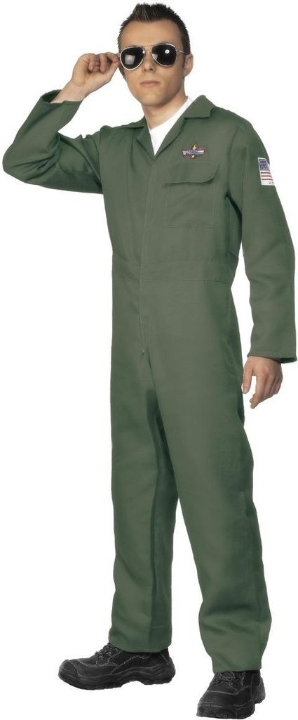 Smiffys - Jumpsuit für Herren - Kostüm SM1542 (M) (Grün)