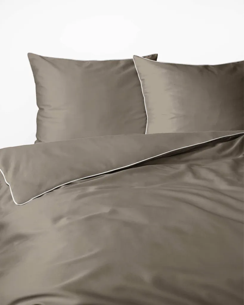 Detexpol Mako Satin 62 Grigio: Lenzuola Matrimoniali Design 180x200