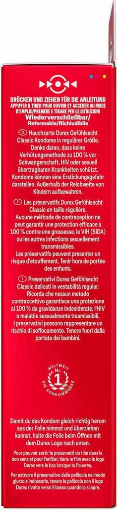 Durex Kondome Gefühlsecht Classic (8St Packung) Produktbild 