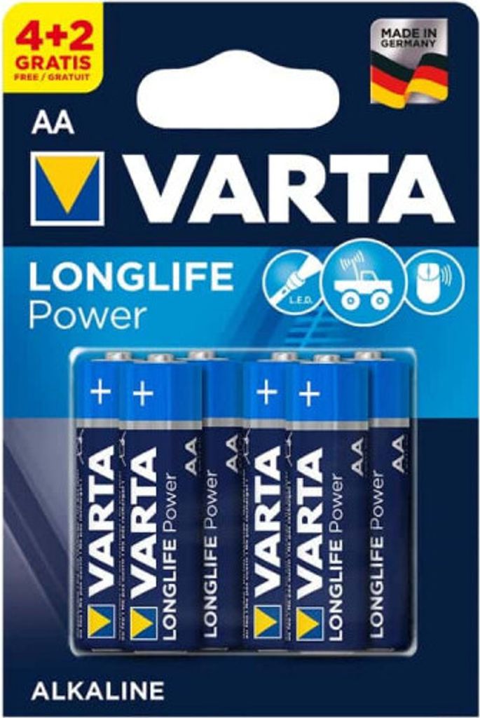 Alkali-Mangan-Batterie Varta 4906 AA 1,5 V 6 uds
