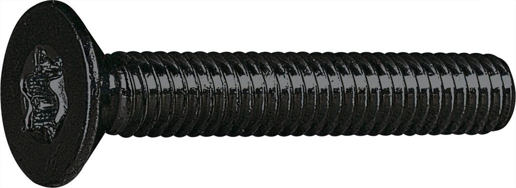 ISO14581 08.8 M 5x12 Torx 25 verzinkt-schwarz Senkschraube