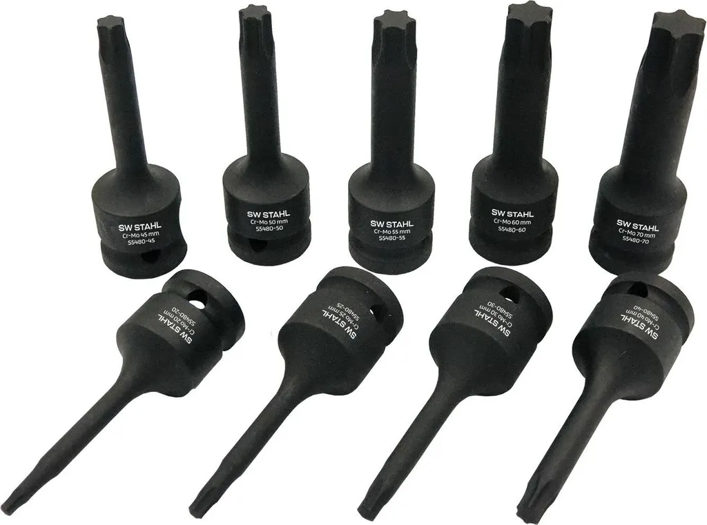 Kit embouts Torx de force pour réparation châssis et freins 1/2"